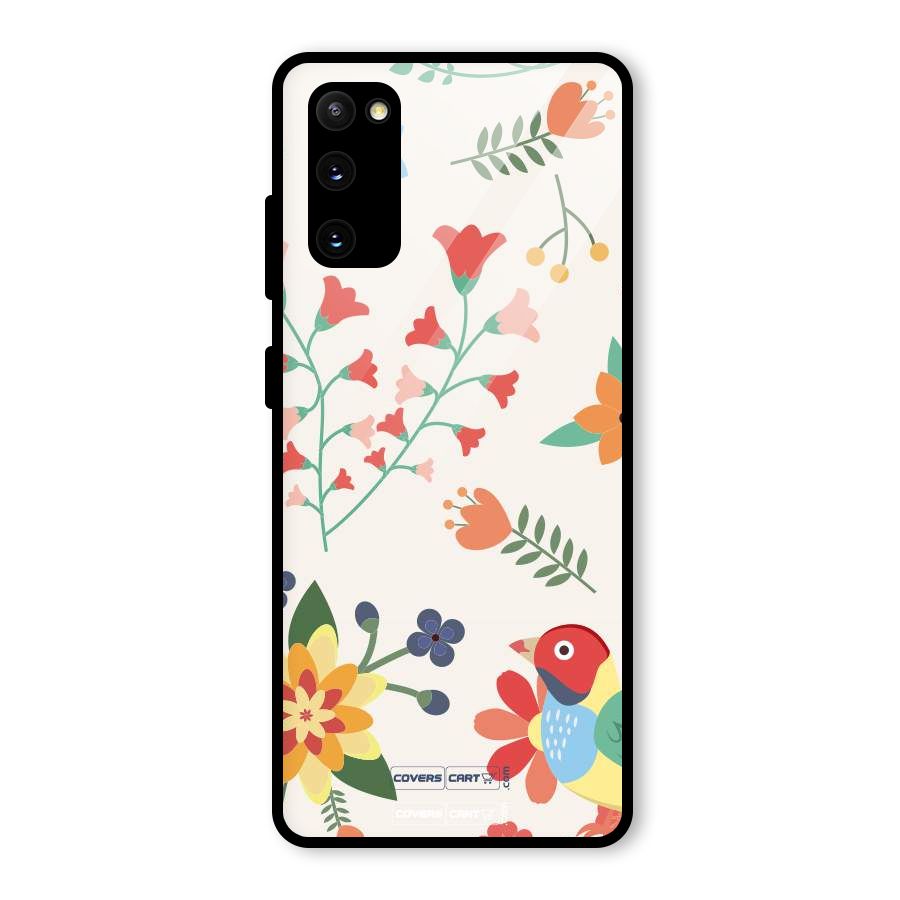 Spring Flowers Glass Back Case for Galaxy S20 FE 5G