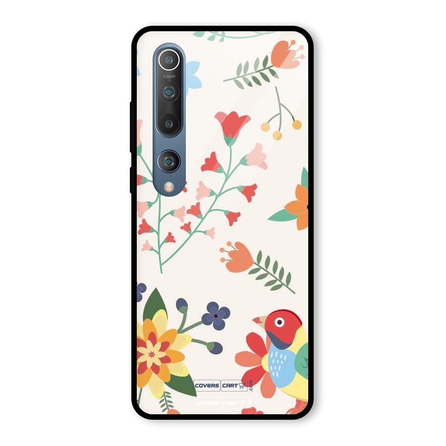 Spring Flowers Glass Back Case for Mi 10