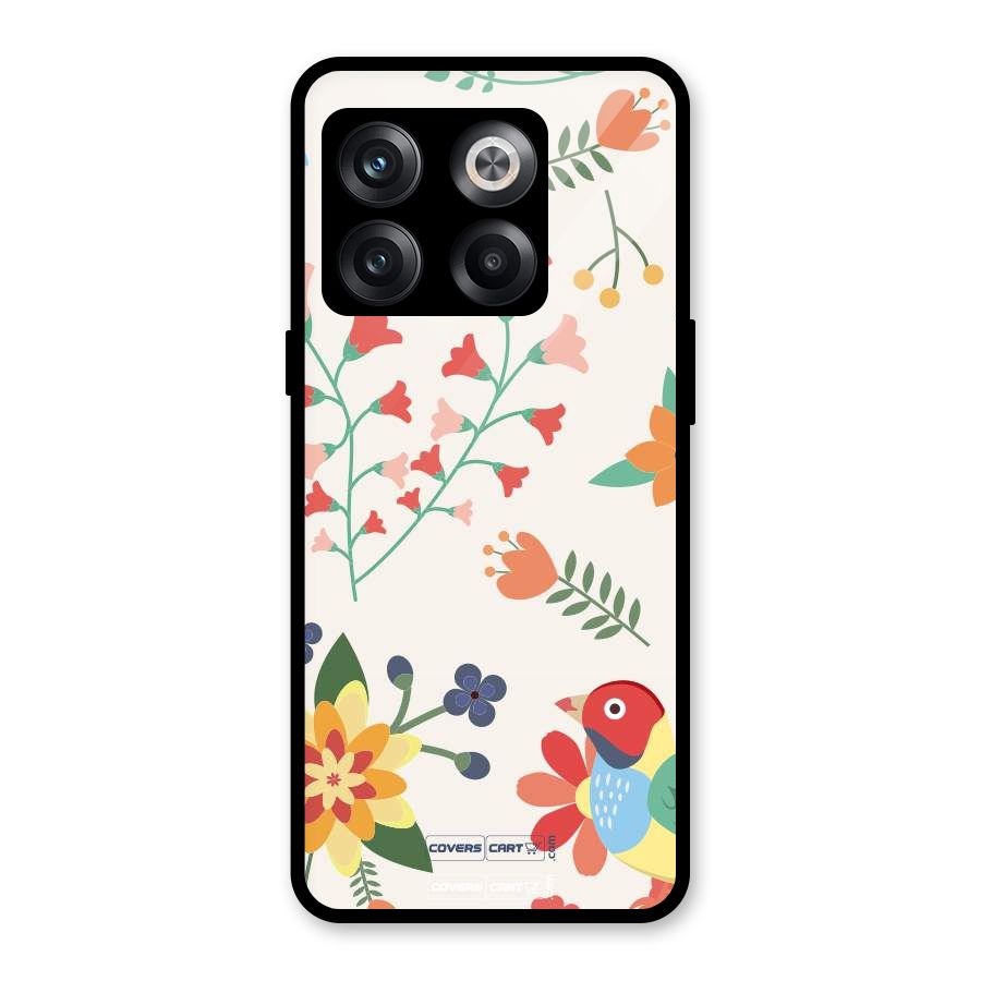 Spring Flowers Glass Back Case for OnePlus 10T