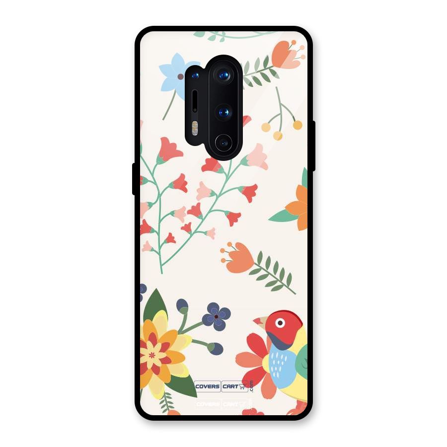 Spring Flowers Glass Back Case for OnePlus 8 Pro