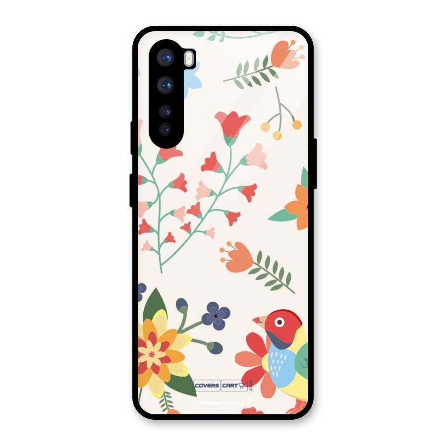 Spring Flowers Glass Back Case for OnePlus Nord