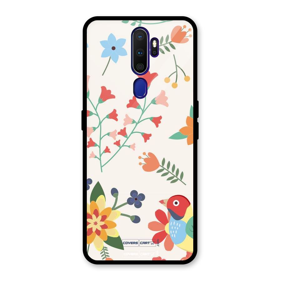 Spring Flowers Glass Back Case for Oppo A9 (2020)