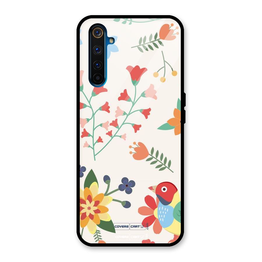 Spring Flowers Glass Back Case for Realme 6 Pro