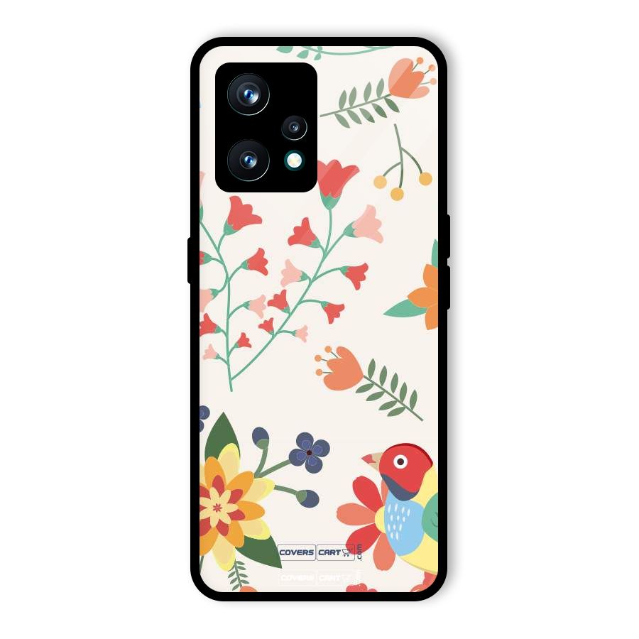 Spring Flowers Glass Back Case for Realme 9 Pro Plus 5G