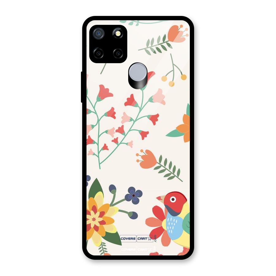 Spring Flowers Glass Back Case for Realme C12