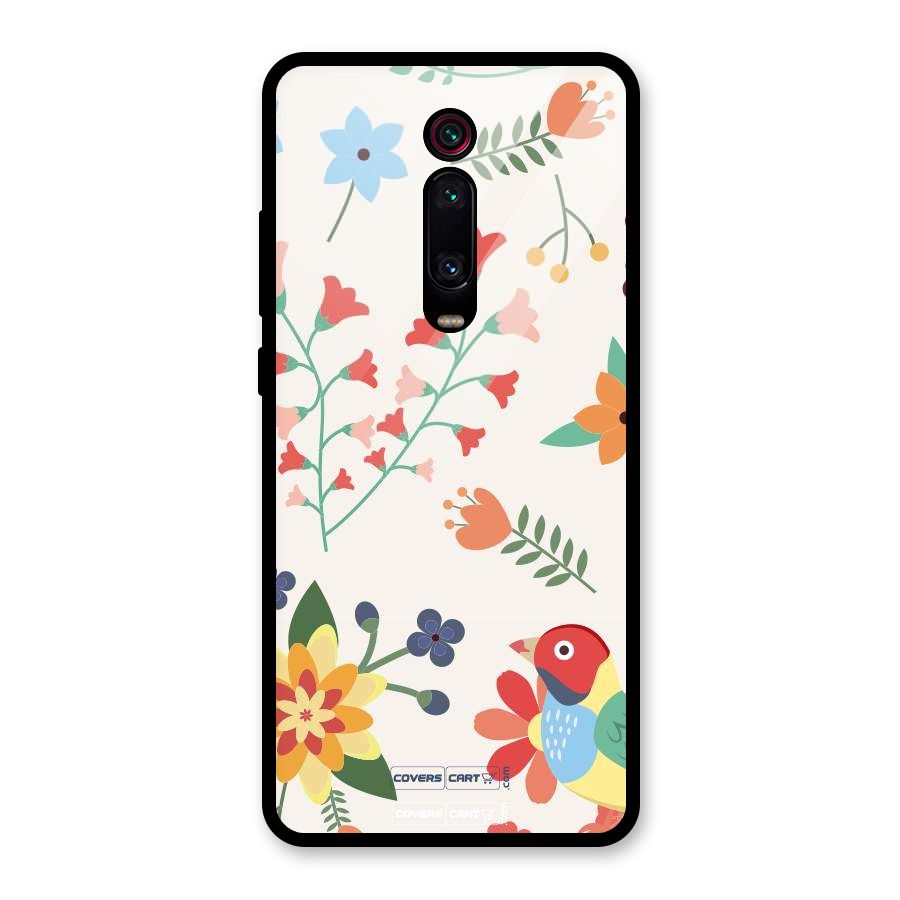 Spring Flowers Glass Back Case for Redmi K20 Pro