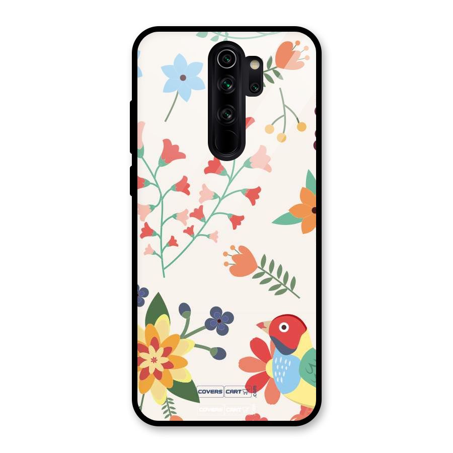 Spring Flowers Glass Back Case for Redmi Note 8 Pro