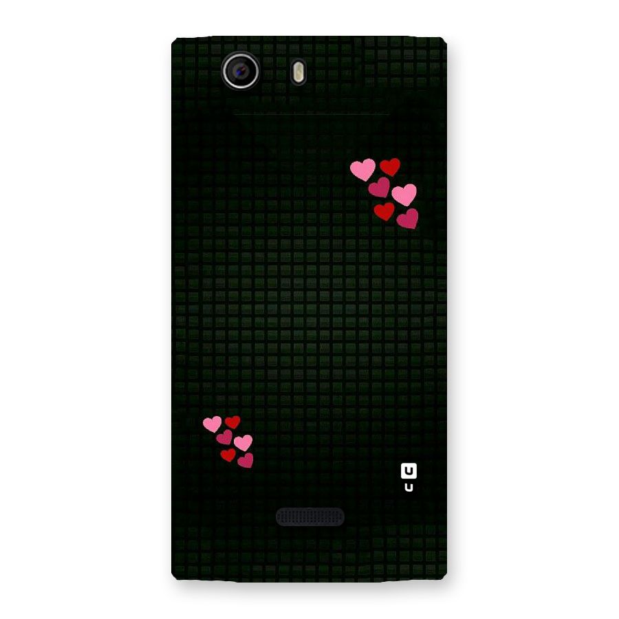 Square and Hearts Back Case for Canvas Nitro 2 E311