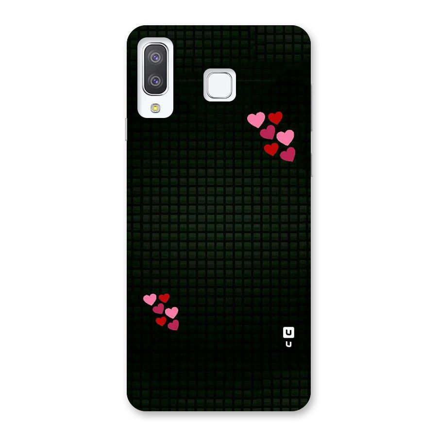 Square and Hearts Back Case for Galaxy A8 Star