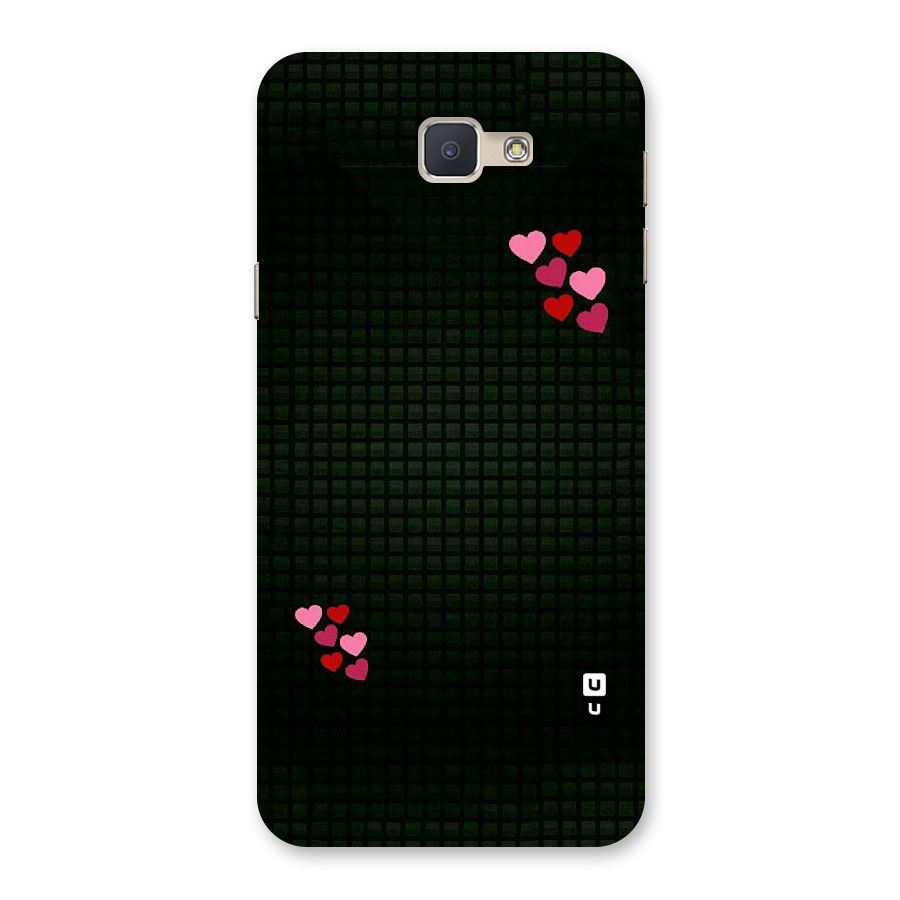 Square and Hearts Back Case for Galaxy J5 Prime