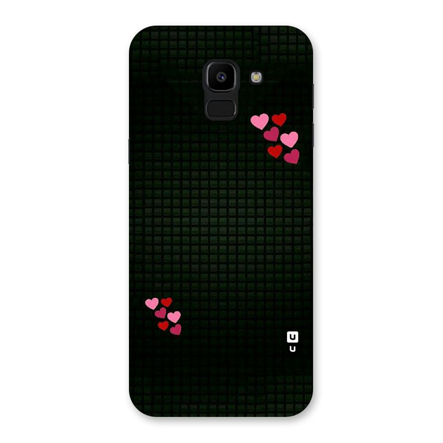 Square and Hearts Back Case for Galaxy J6