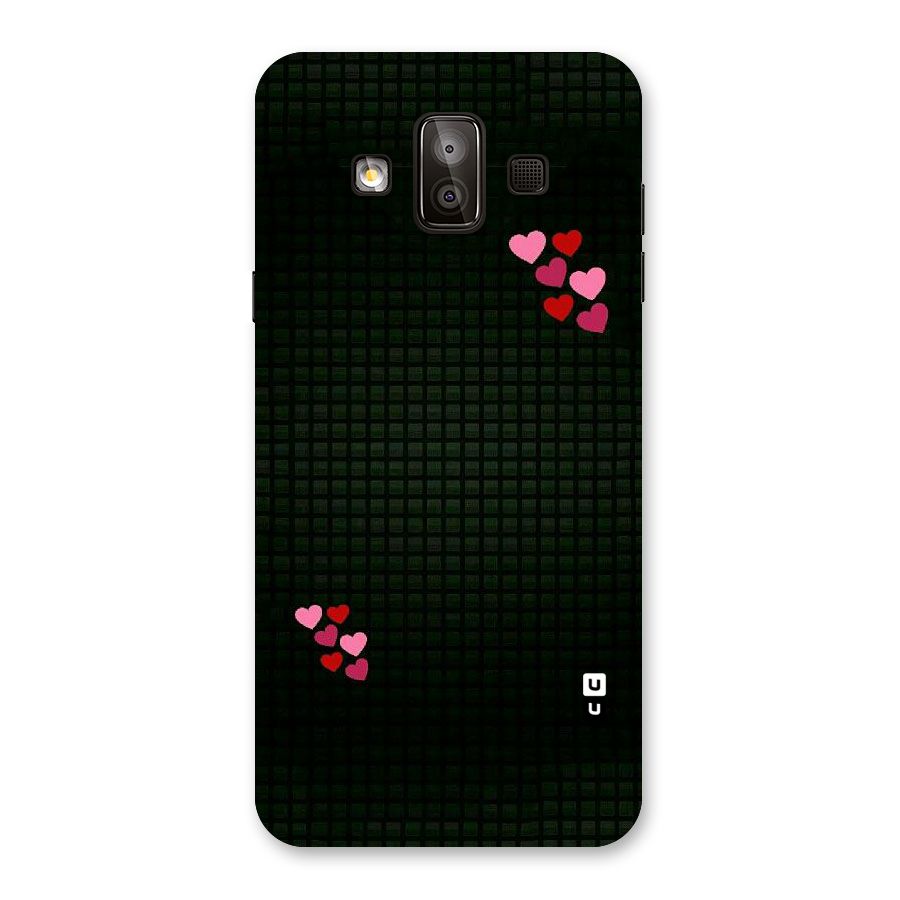 Square and Hearts Back Case for Galaxy J7 Duo