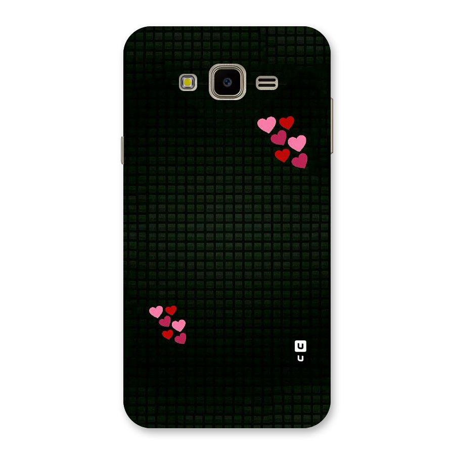 Square and Hearts Back Case for Galaxy J7 Nxt