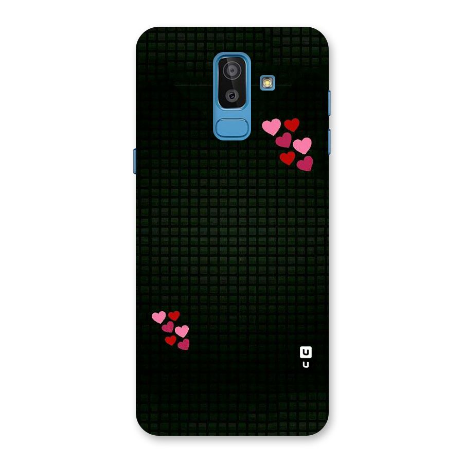 Square and Hearts Back Case for Galaxy J8
