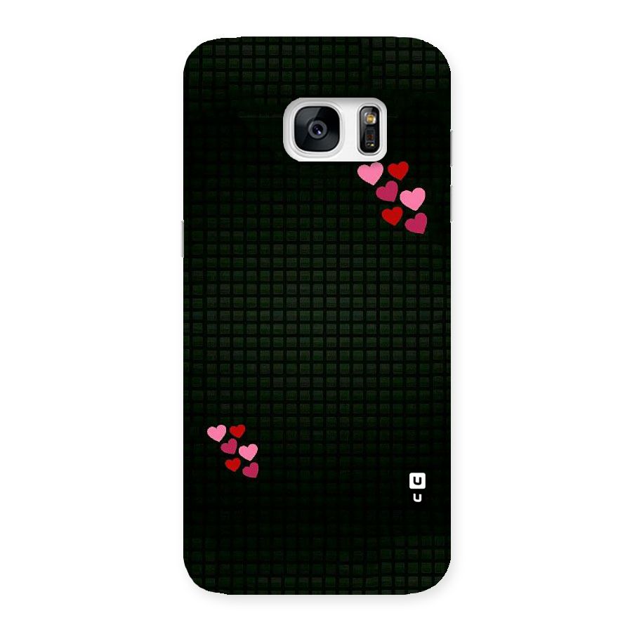 Square and Hearts Back Case for Galaxy S7 Edge