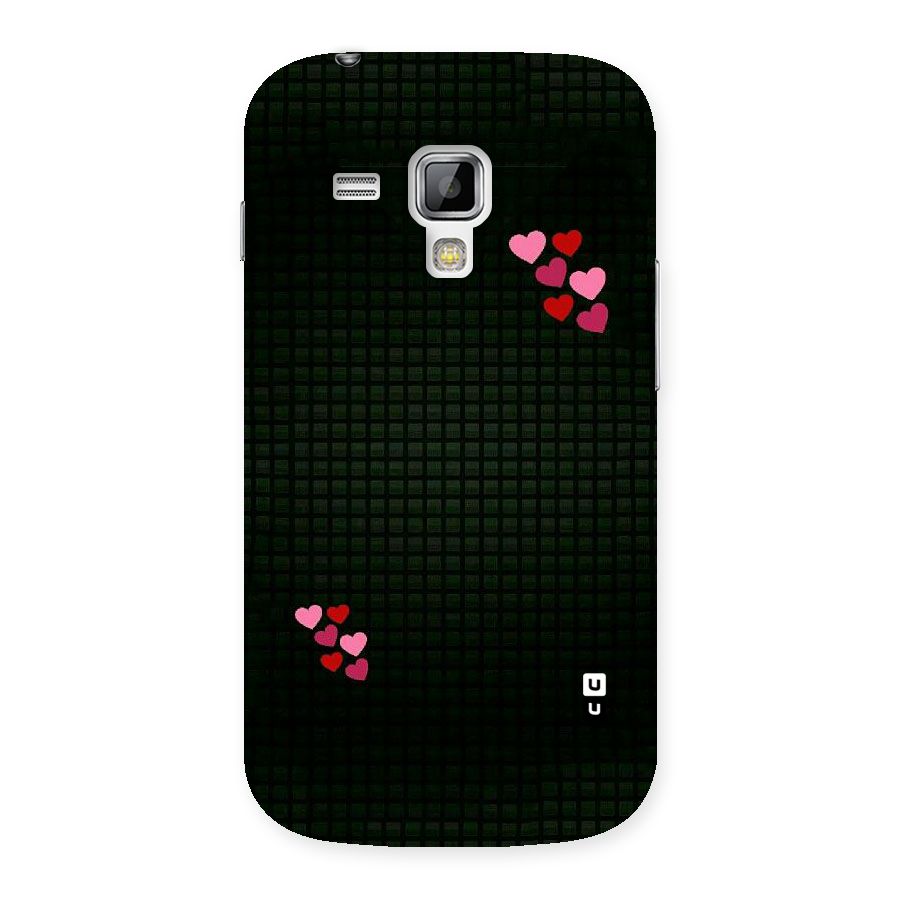 Square and Hearts Back Case for Galaxy S Duos