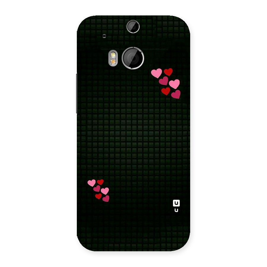 Square and Hearts Back Case for HTC One M8