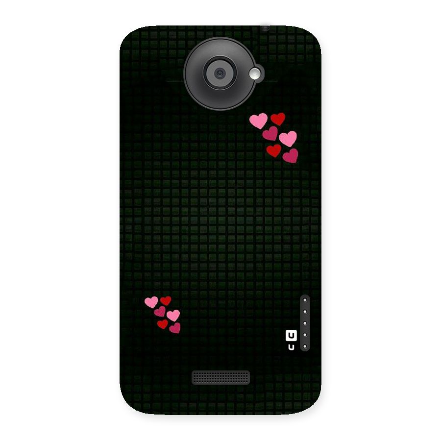 Square and Hearts Back Case for HTC One X