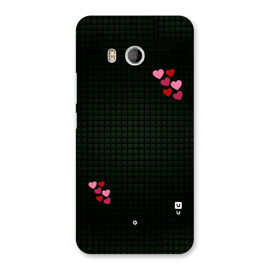 Square and Hearts Back Case for HTC U11