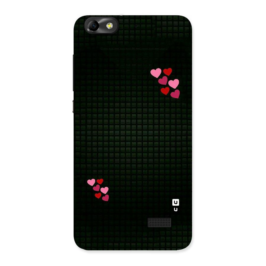 Square and Hearts Back Case for Honor 4C