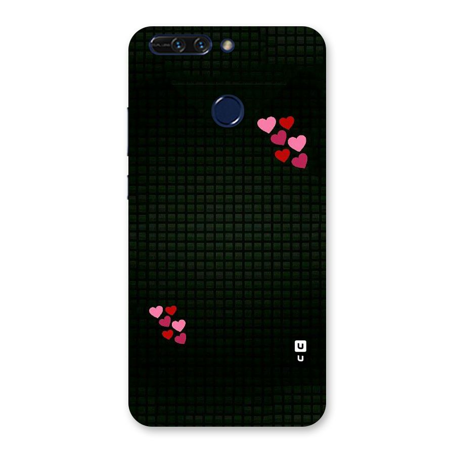 Square and Hearts Back Case for Honor 8 Pro
