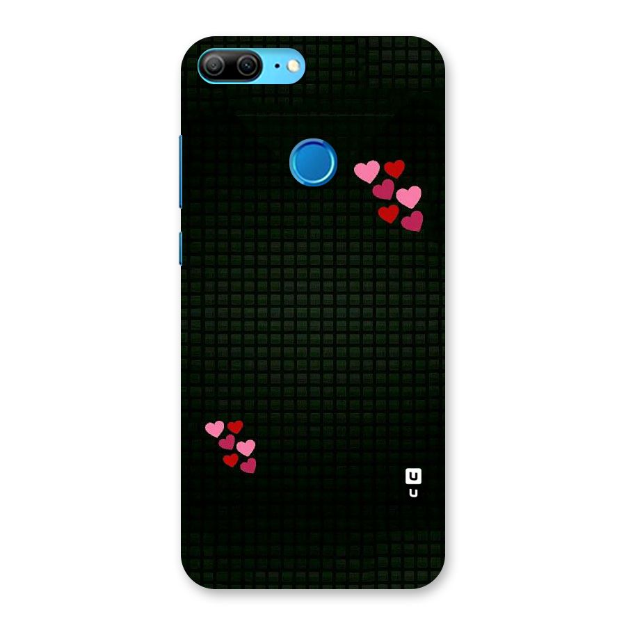 Square and Hearts Back Case for Honor 9 Lite