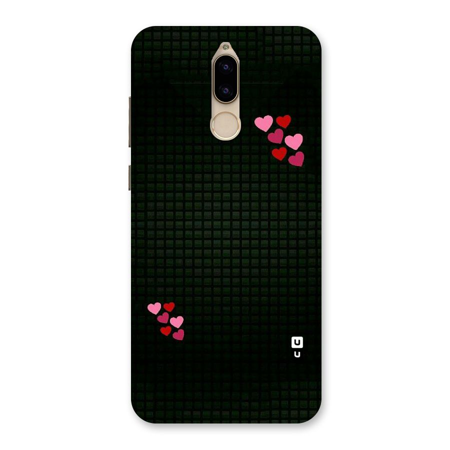 Square and Hearts Back Case for Honor 9i