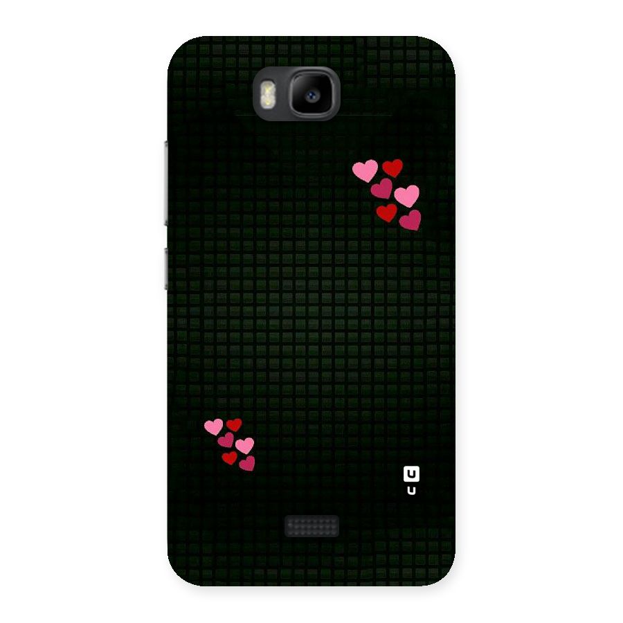 Square and Hearts Back Case for Honor Bee