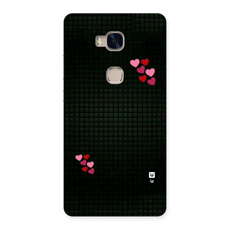 Square and Hearts Back Case for Huawei Honor 5X