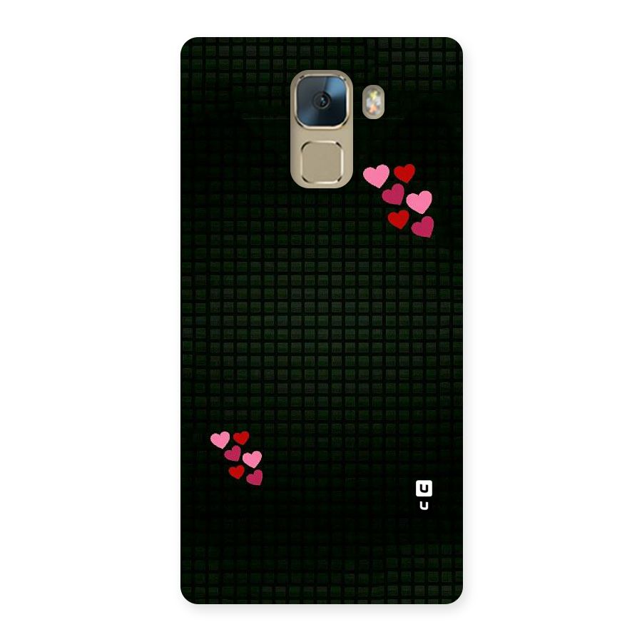 Square and Hearts Back Case for Huawei Honor 7