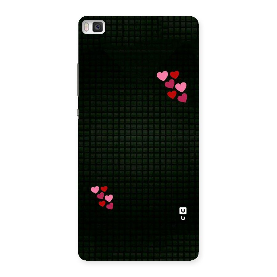 Square and Hearts Back Case for Huawei P8