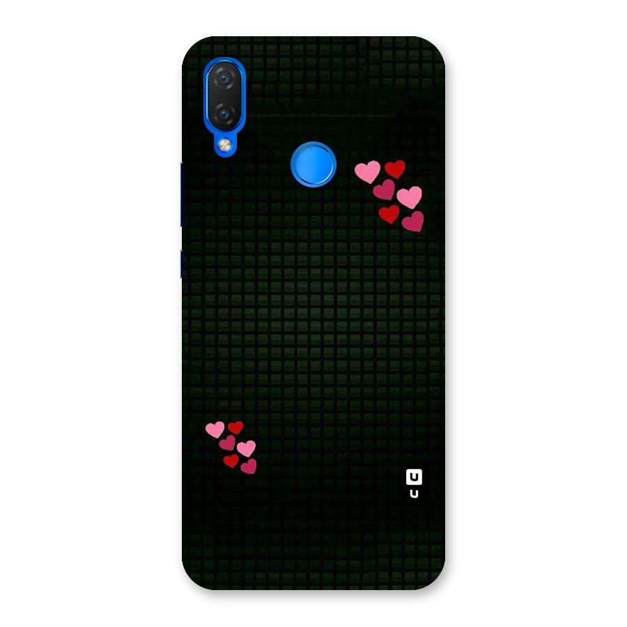 Square and Hearts Back Case for Huawei P Smart+