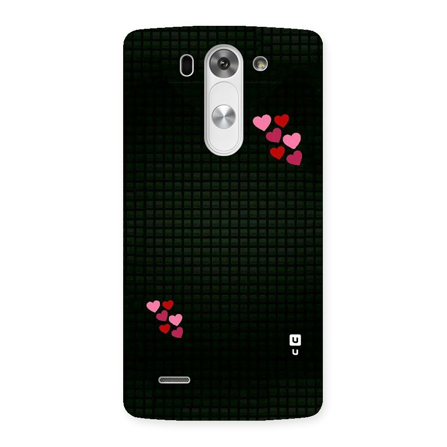Square and Hearts Back Case for LG G3 Beat
