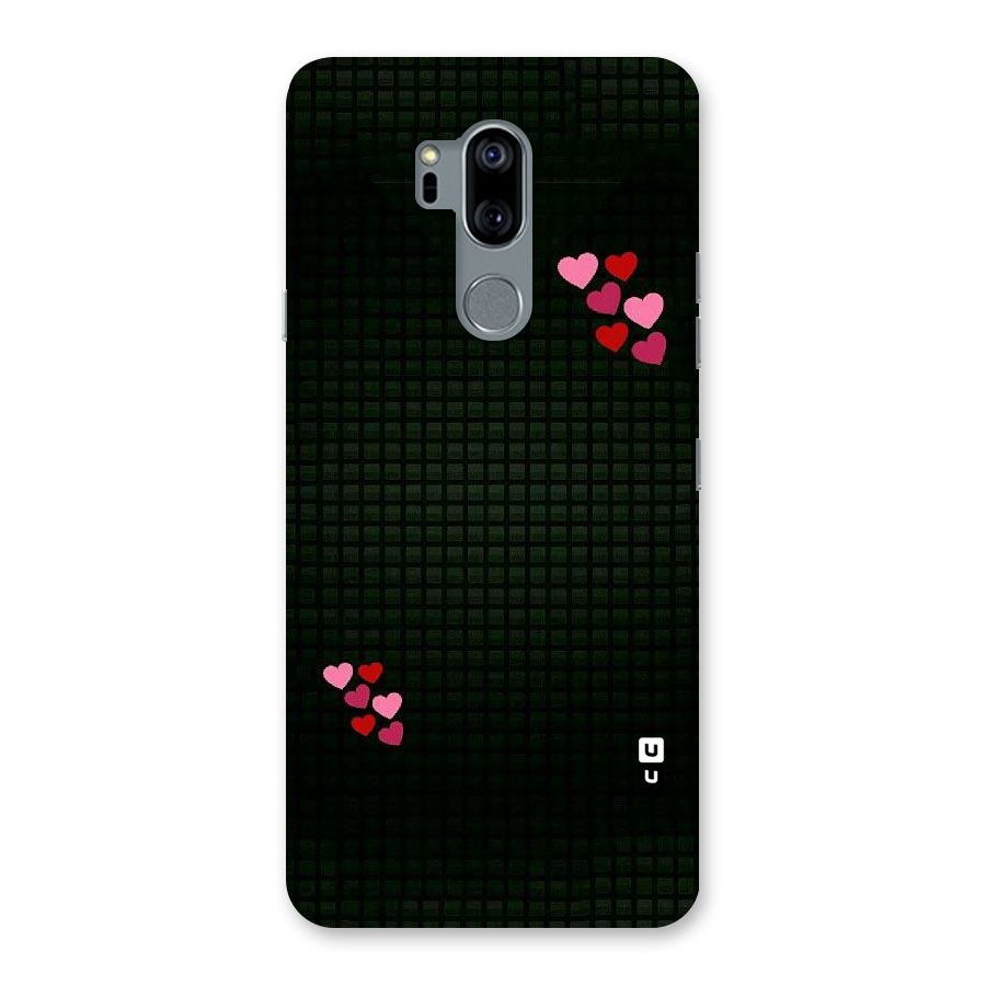 Square and Hearts Back Case for LG G7