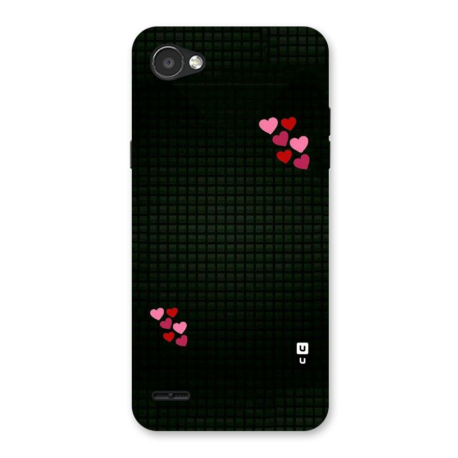 Square and Hearts Back Case for LG Q6