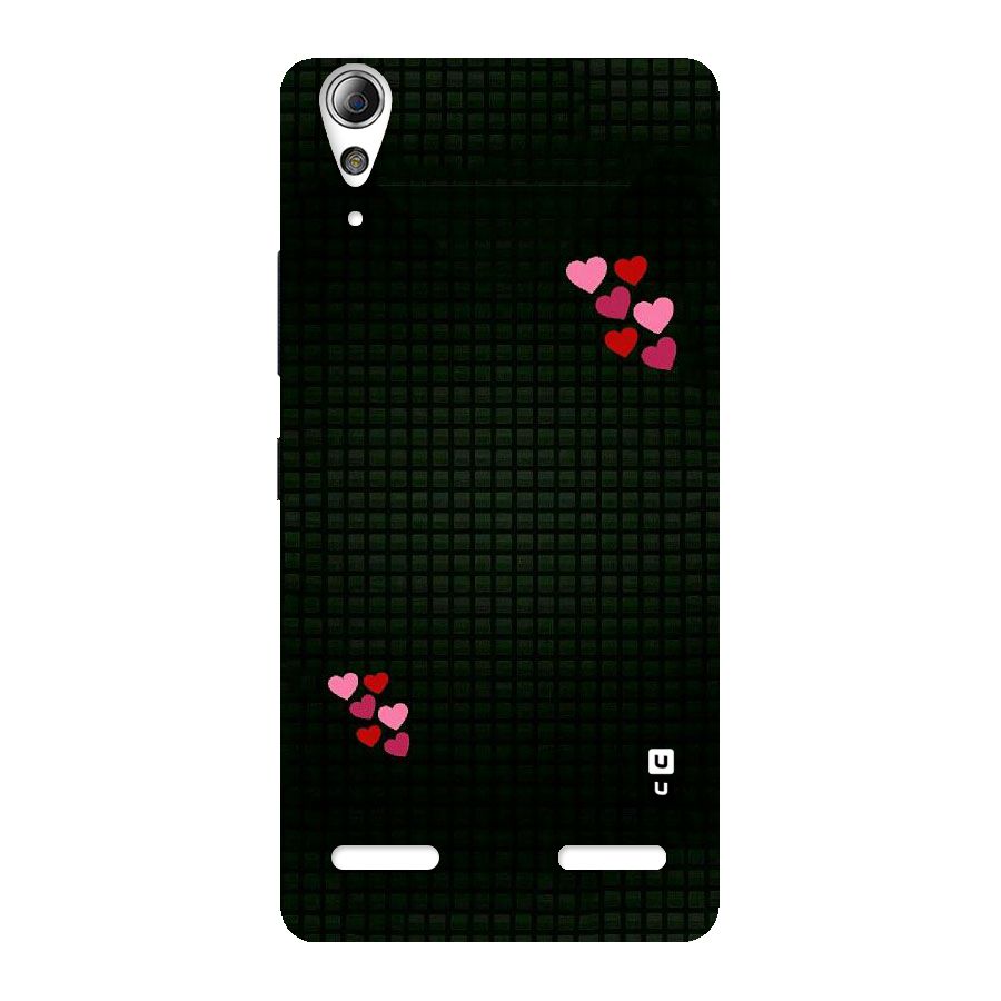 Square and Hearts Back Case for Lenovo A6000 Plus
