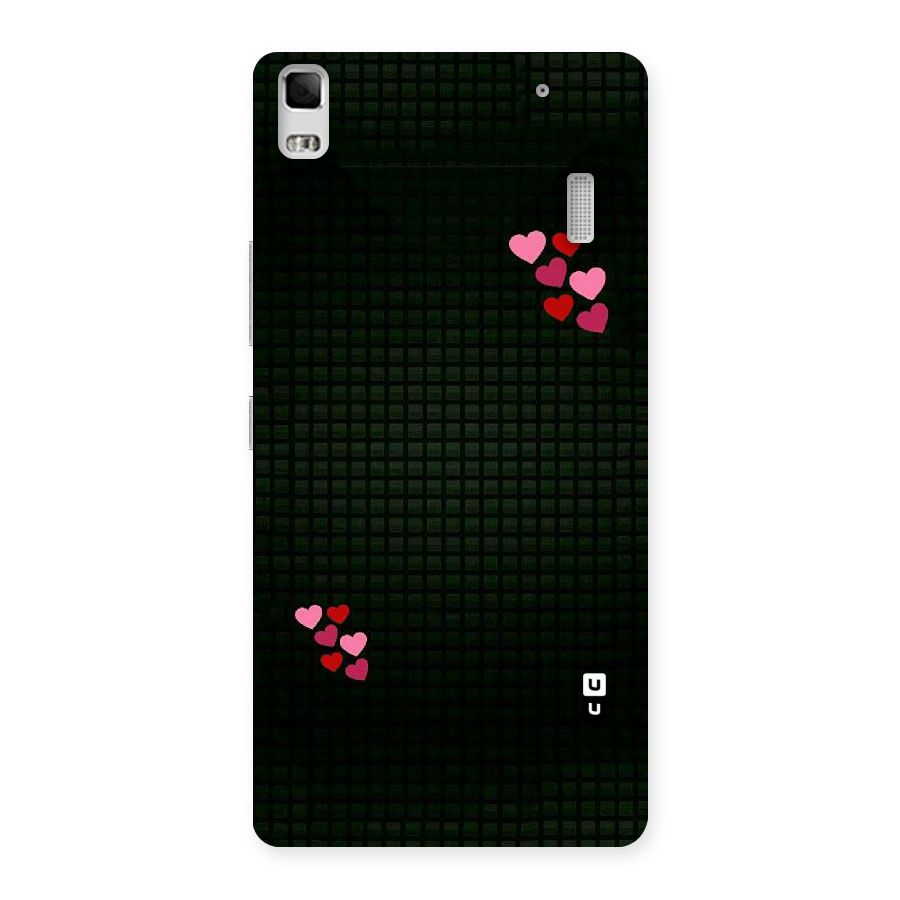 Square and Hearts Back Case for Lenovo K3 Note