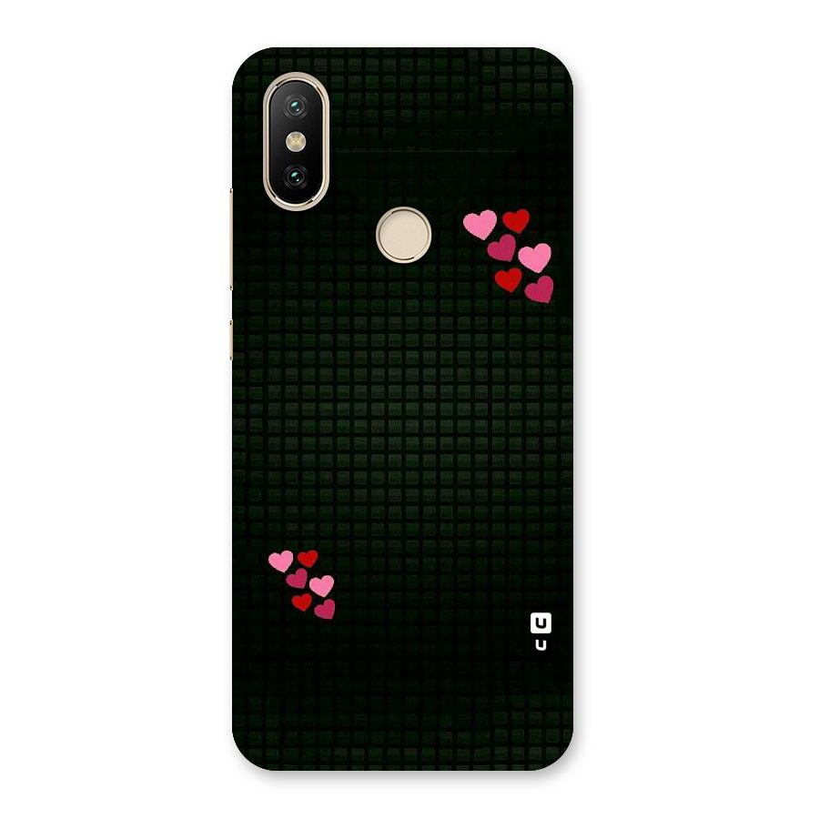 Square and Hearts Back Case for Mi A2
