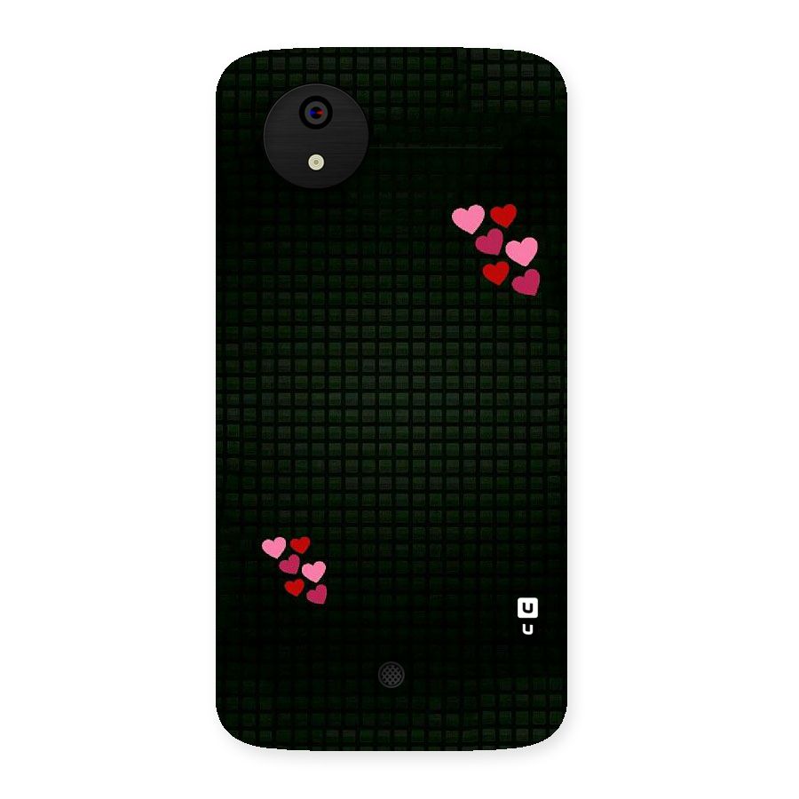 Square and Hearts Back Case for Micromax Canvas A1
