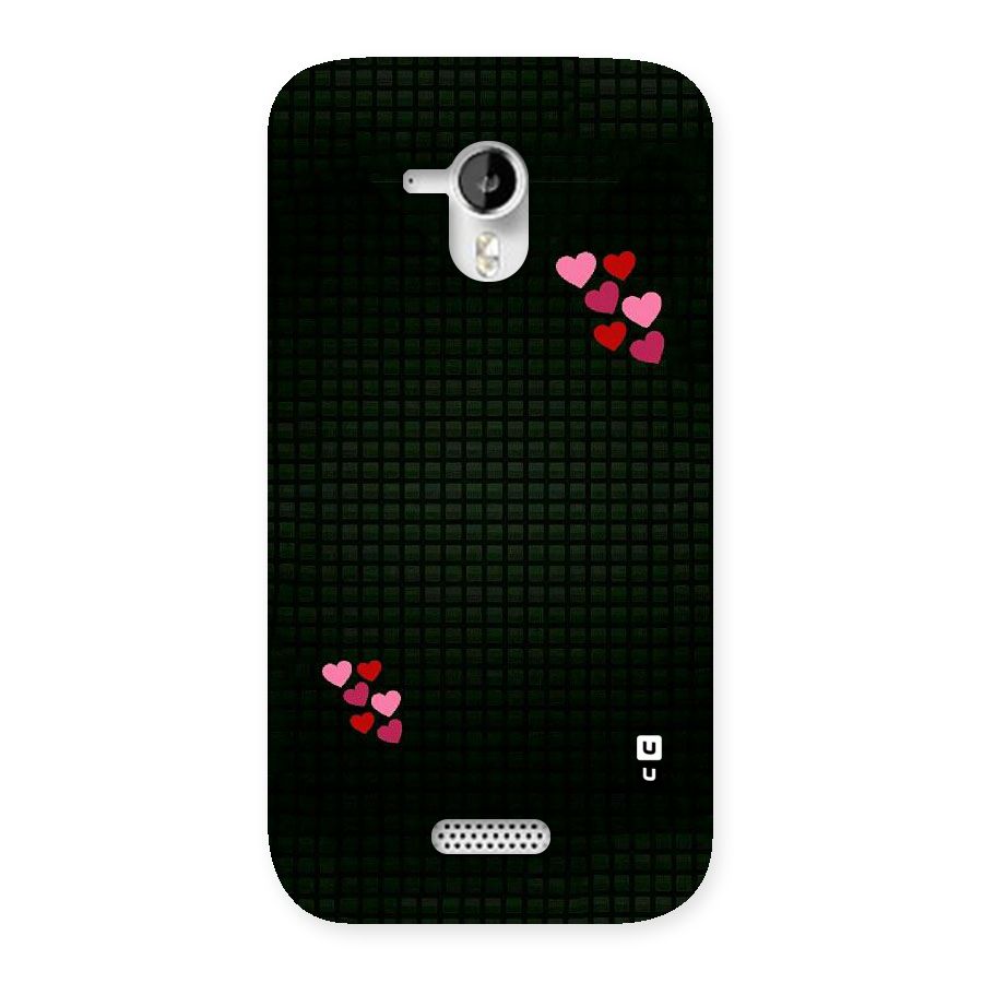 Square and Hearts Back Case for Micromax Canvas HD A116