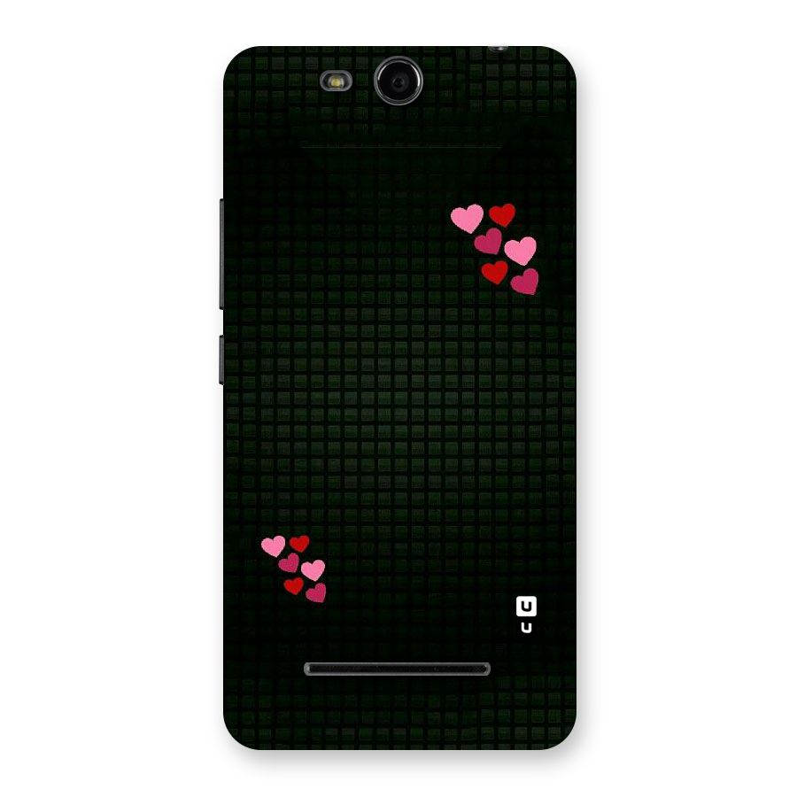 Square and Hearts Back Case for Micromax Canvas Juice 3 Q392