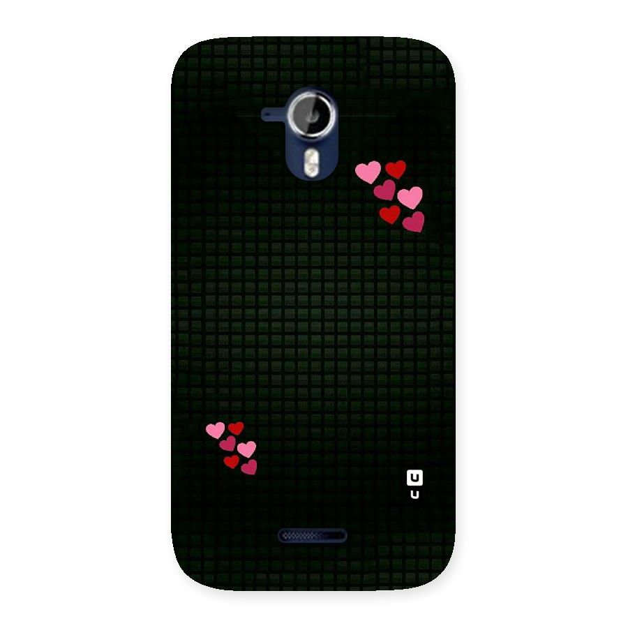 Square and Hearts Back Case for Micromax Canvas Magnus A117