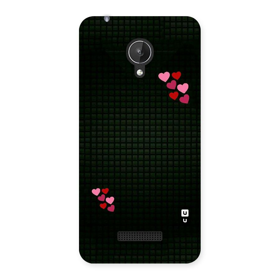 Square and Hearts Back Case for Micromax Canvas Spark Q380