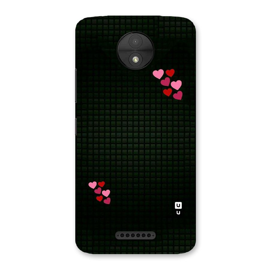 Square and Hearts Back Case for Moto C