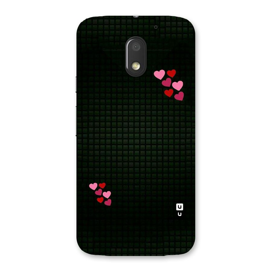 Square and Hearts Back Case for Moto E3 Power