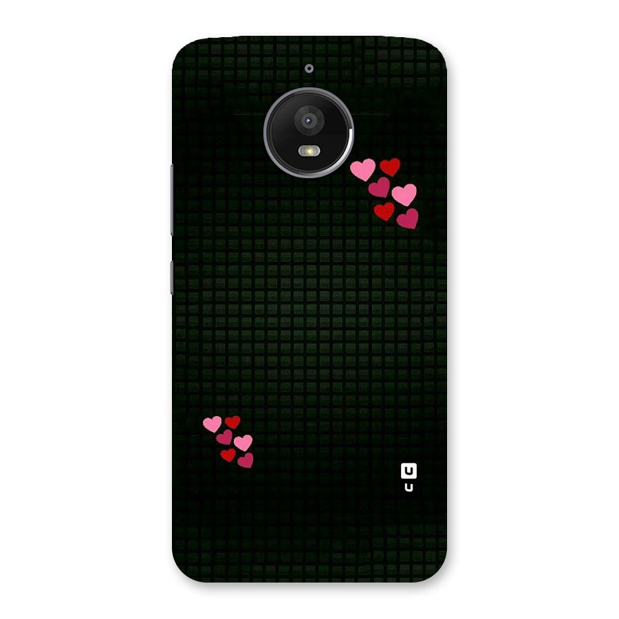 Square and Hearts Back Case for Moto E4 Plus