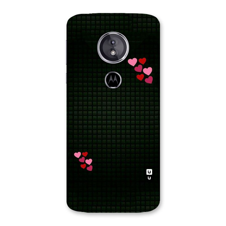Square and Hearts Back Case for Moto E5