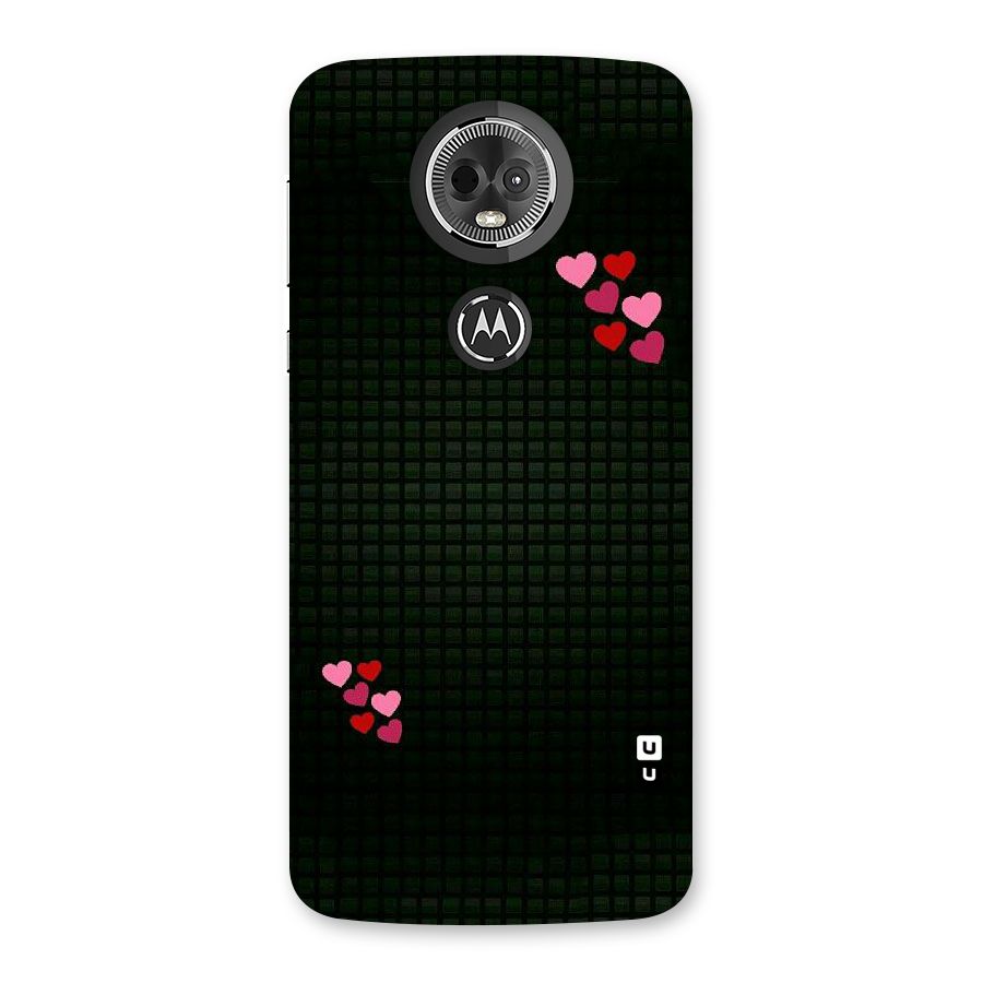 Square and Hearts Back Case for Moto E5 Plus