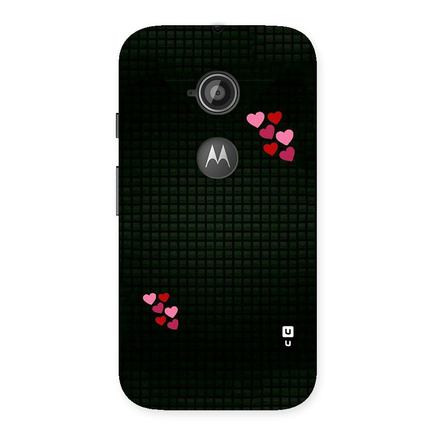Square and Hearts Back Case for Moto E 2nd Gen