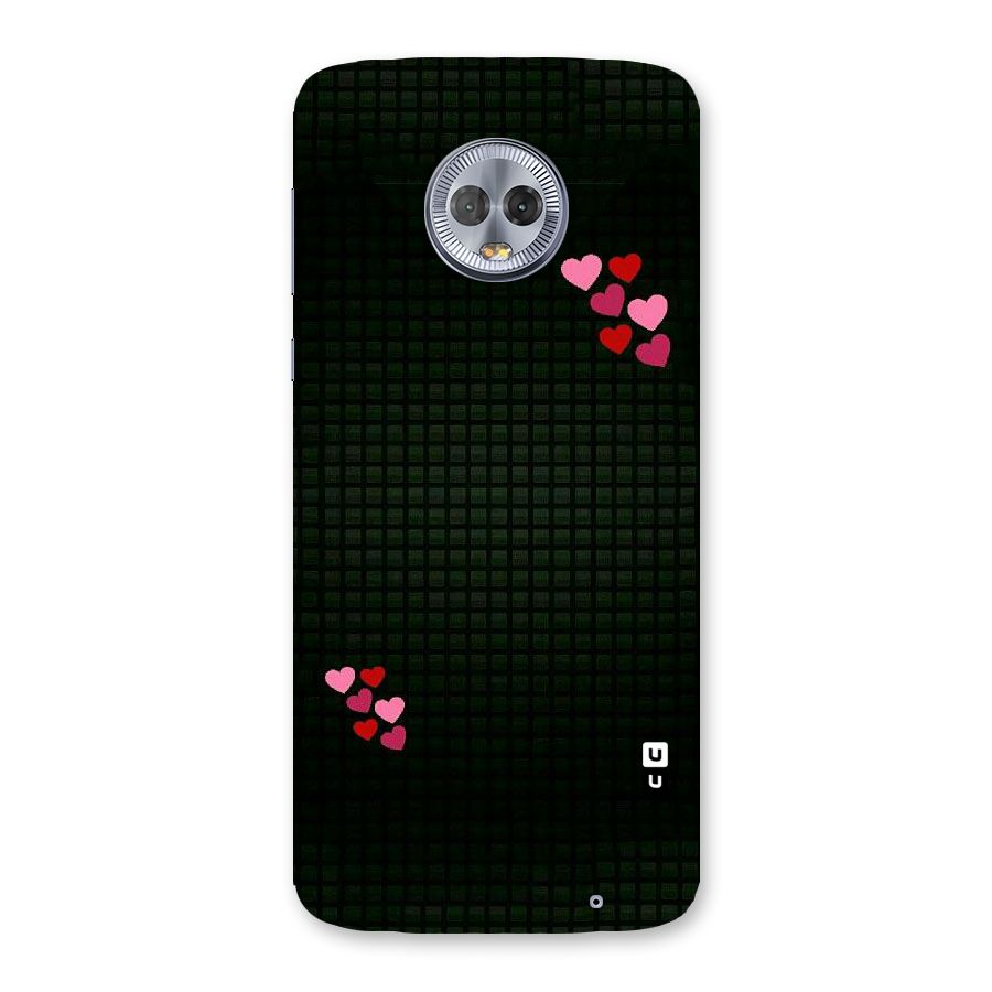 Square and Hearts Back Case for Moto G6 Plus
